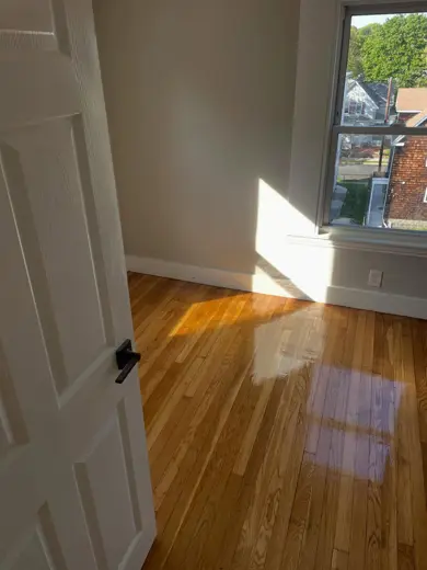 Painted bedroom